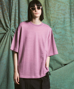 【26SS PRE-ORDER】Russell Mesh Prime-Over Asymmetrical Shirring T-shirt