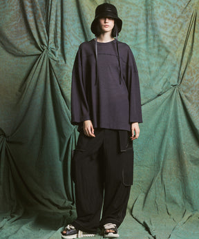 [26SS PRE-ORDER] Airy Striped Gabardine Prime-Wide Two-tuck Pants