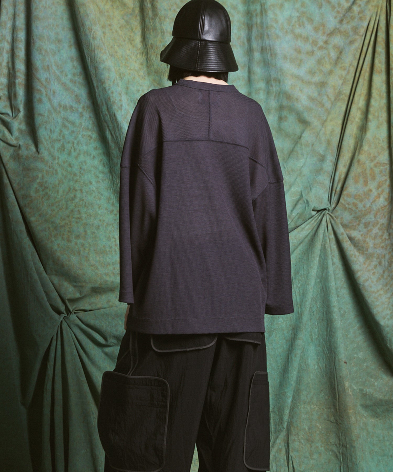 [26SS PRE-ORDER]Birdseye Jersey Mesh Prime-Over Henry Neck Short-sleeved T-shirt