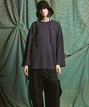 [26SS PRE-ORDER]Birdseye Jersey Mesh Prime-Over Henry Neck Short-sleeved T-shirt