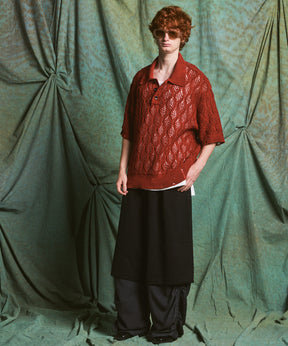 【26SS PRE-ORDER】Tweed Layered Prime-Wide Shirring Detail Pants