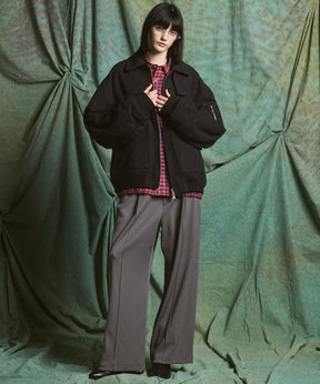 [Italian Dead Stock Fabric] Prime-Over Regular Collar Long Sleeve Shirt