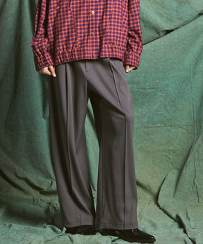 Omega Rib Pin Tuck Prime-Wide Pants