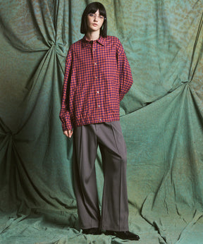 Omega Rib Pin Tuck Prime-Wide Pants