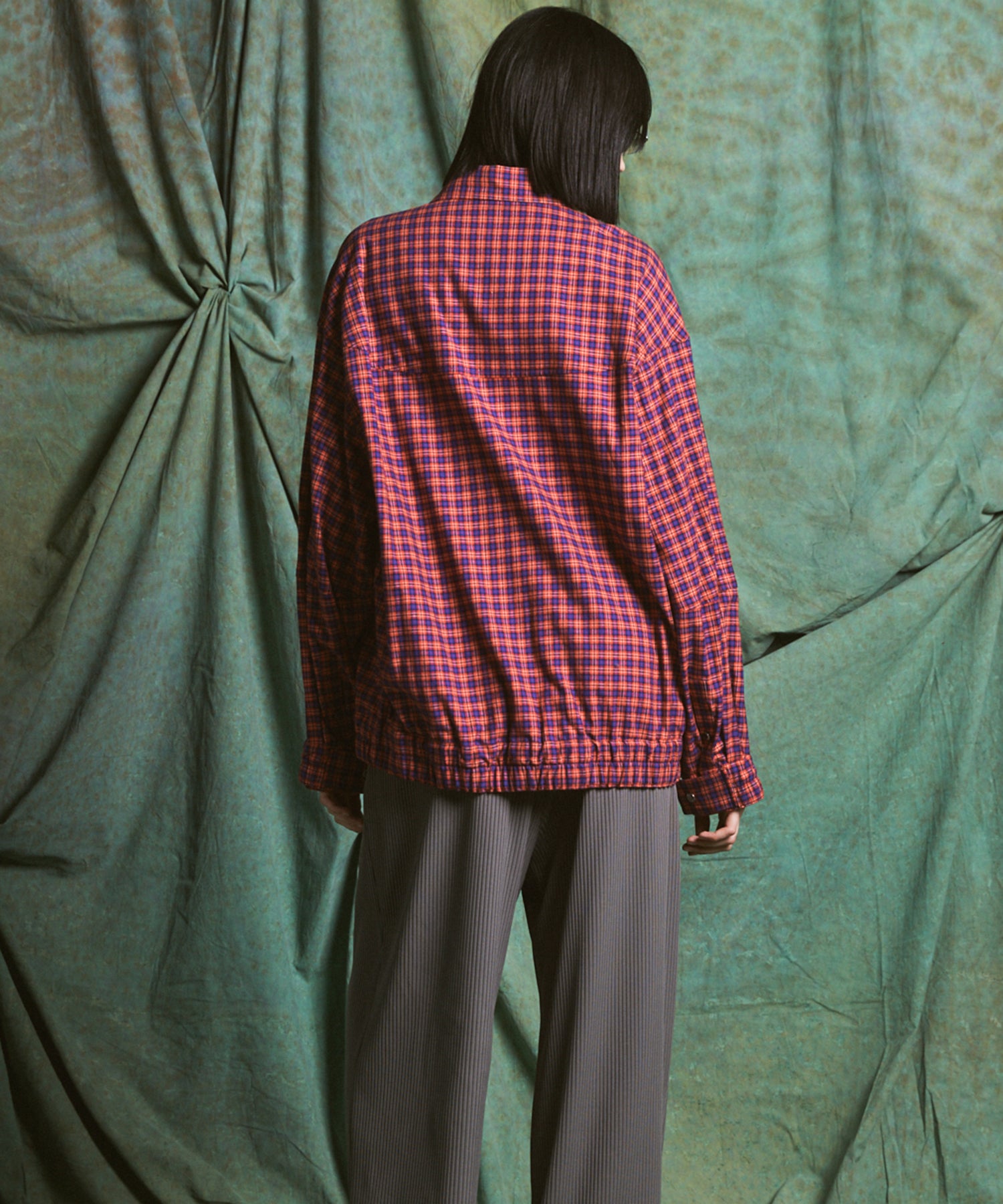[Italian Dead Stock Fabric] Prime-Over Regular Collar Long Sleeve Shirt