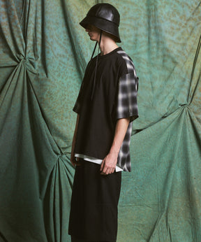 [26SS PRE-ORDER]Birdseye Jersey Mesh Prime-Over Henry Neck Short-sleeved T-shirt