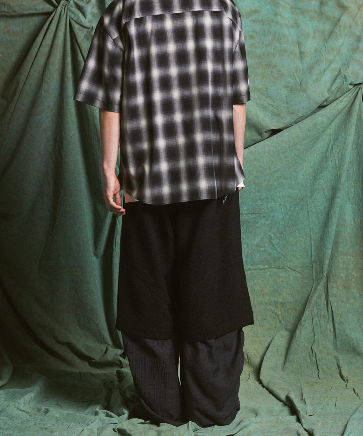 【26SS PRE-ORDER】Tweed Layered Prime-Wide Shirring Detail Pants