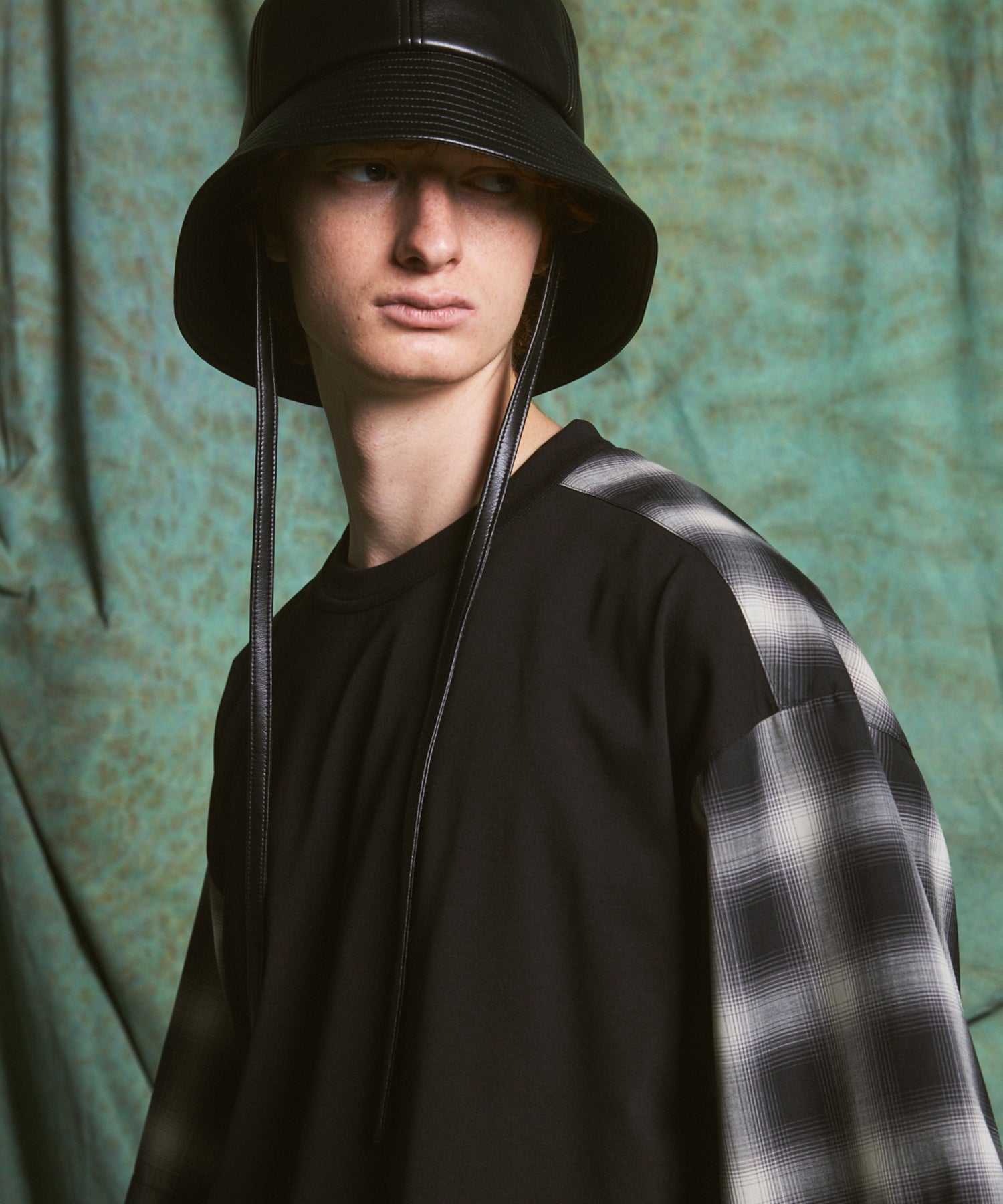 [26SS PRE-ORDER]Birdseye Jersey Mesh Prime-Over Henry Neck Short-sleeved T-shirt