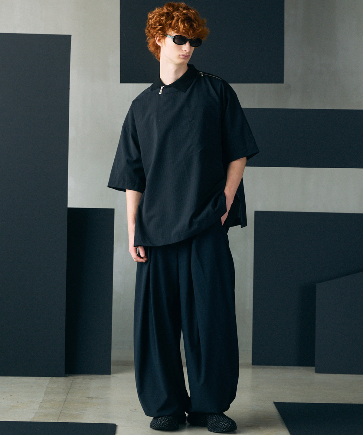 【26SS PRE-ORDER】Comfortable Clothes Prime-Wide HAKAMA Tuck Pants