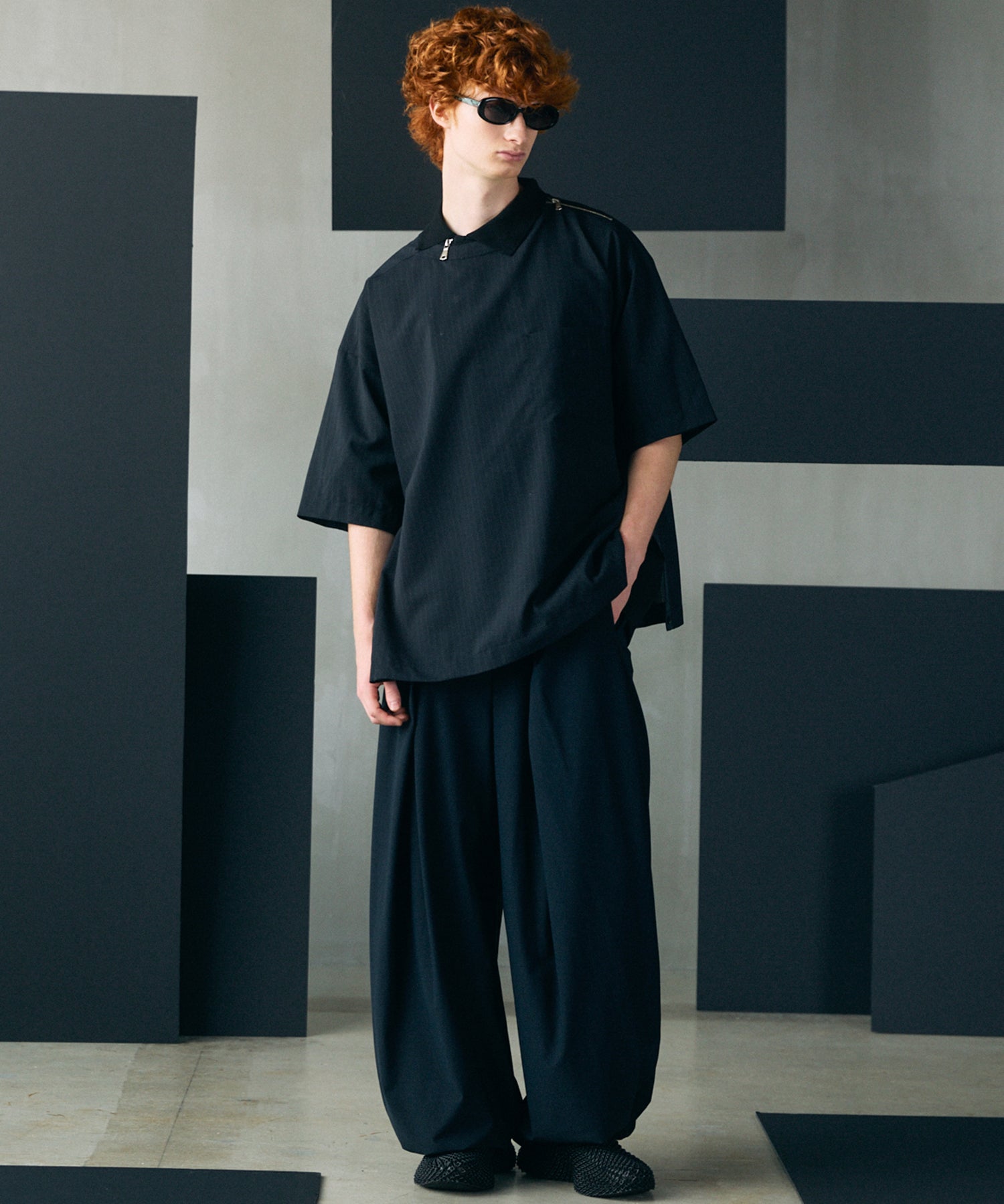 【26SS PRE-ORDER】Airy Striped Gabardine Prime-Wide Two-tuck Pants