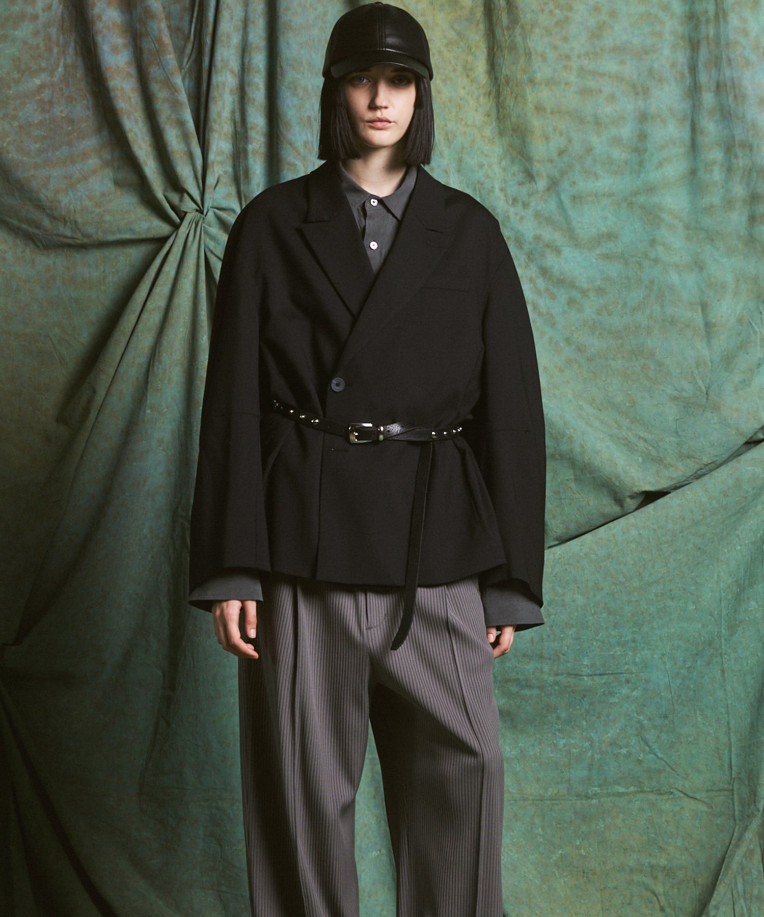 【26AW PRE-ORDER】3D Sleeve Prime-Over Semi-double Breasted Jacket