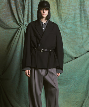 【26AW PRE-ORDER】3D Sleeve Prime-Over Semi-double Breasted Jacket