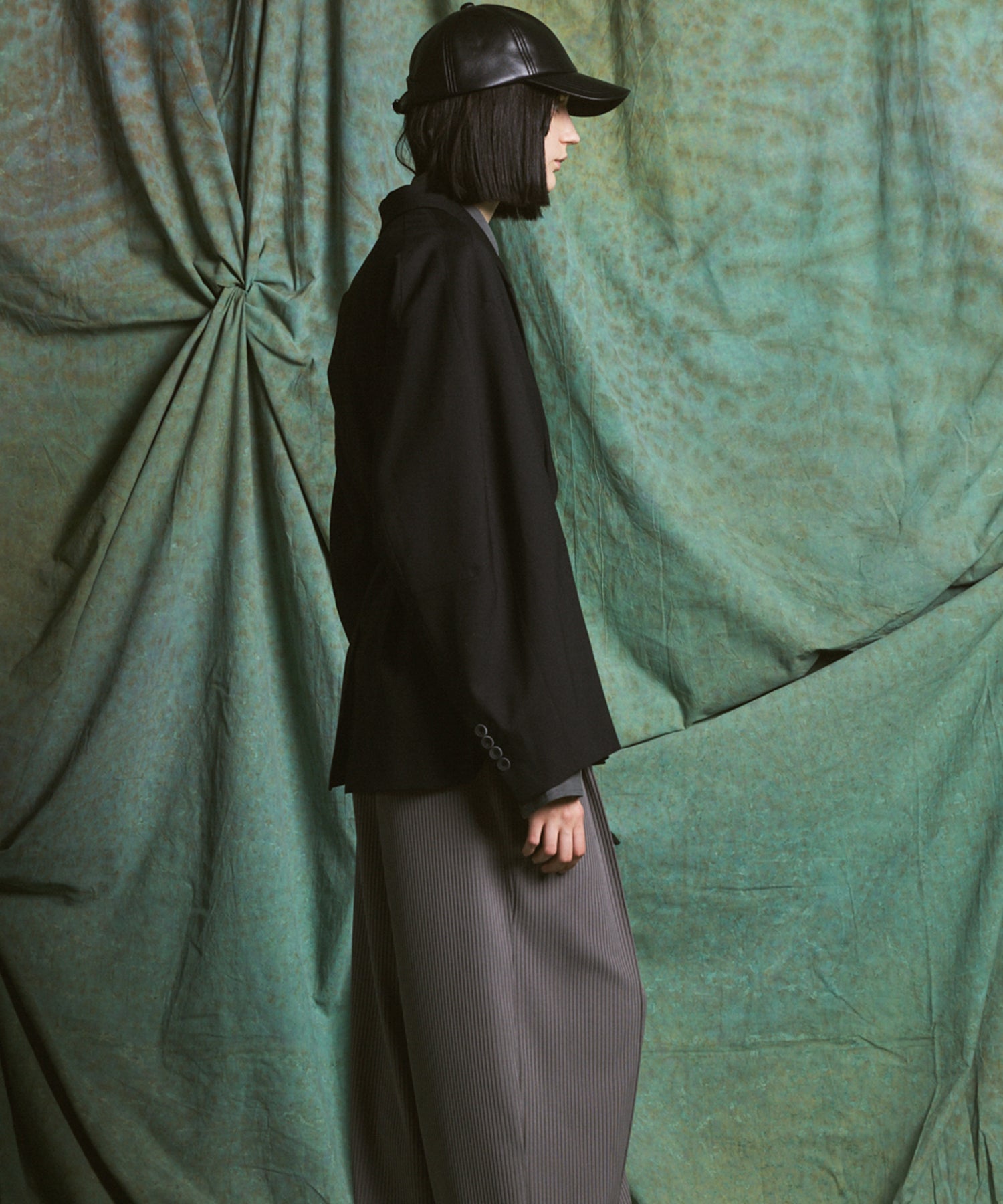 【26AW PRE-ORDER】3D Sleeve Prime-Over Semi-double Breasted Jacket