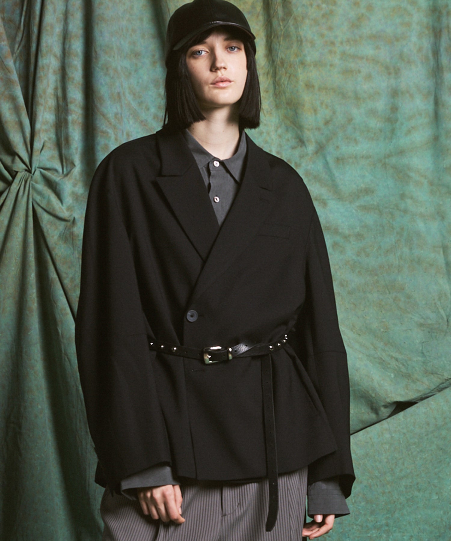 【26AW PRE-ORDER】3D Sleeve Prime-Over Semi-double Breasted Jacket