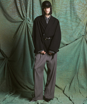Omega Rib Pin Tuck Prime-Wide Pants