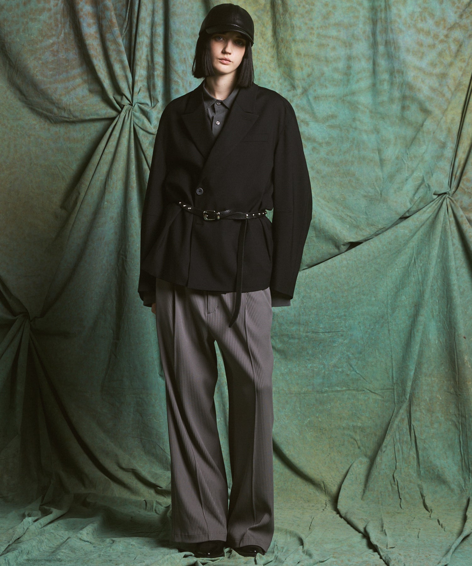 【26AW PRE-ORDER】3D Sleeve Prime-Over Semi-double Breasted Jacket