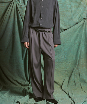 Omega Rib Pin Tuck Prime-Wide Pants