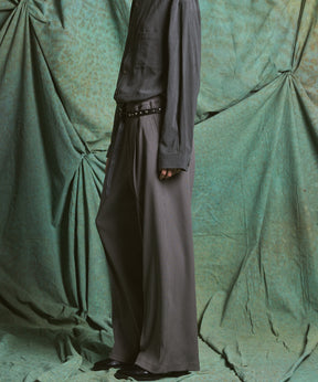 Omega Rib Pin Tuck Prime-Wide Pants