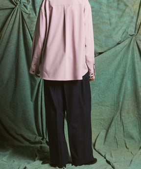 [Italian Dead Stock Fabric] Prime-Over Regular Collar Long Sleeve Shirt