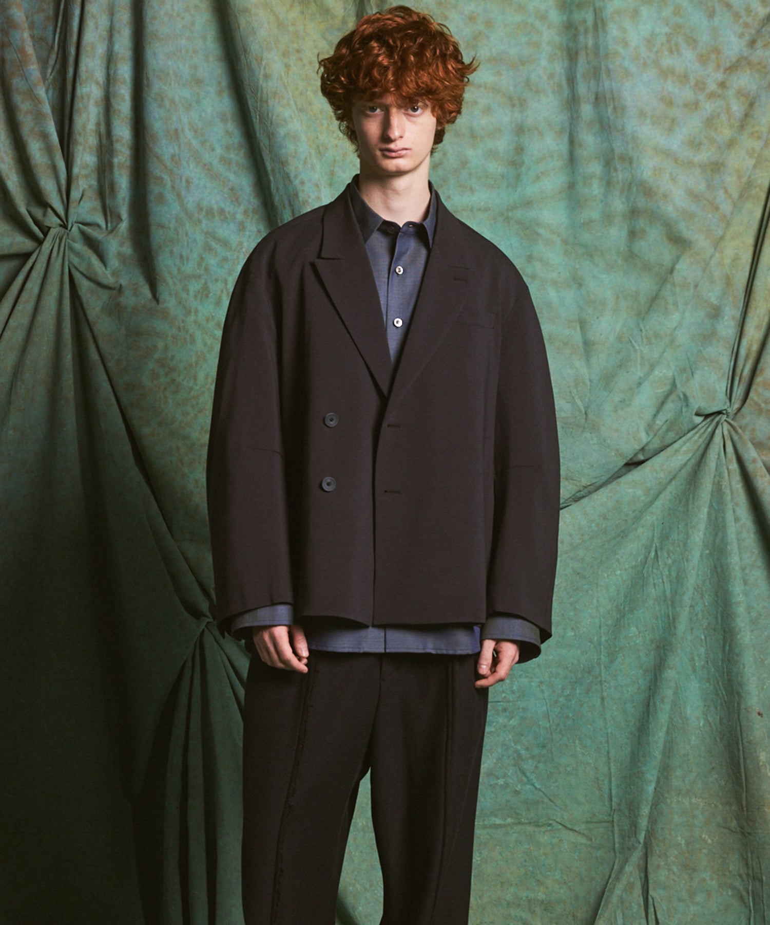 【26AW PRE-ORDER】3D Sleeve Prime-Over Semi-double Breasted Jacket