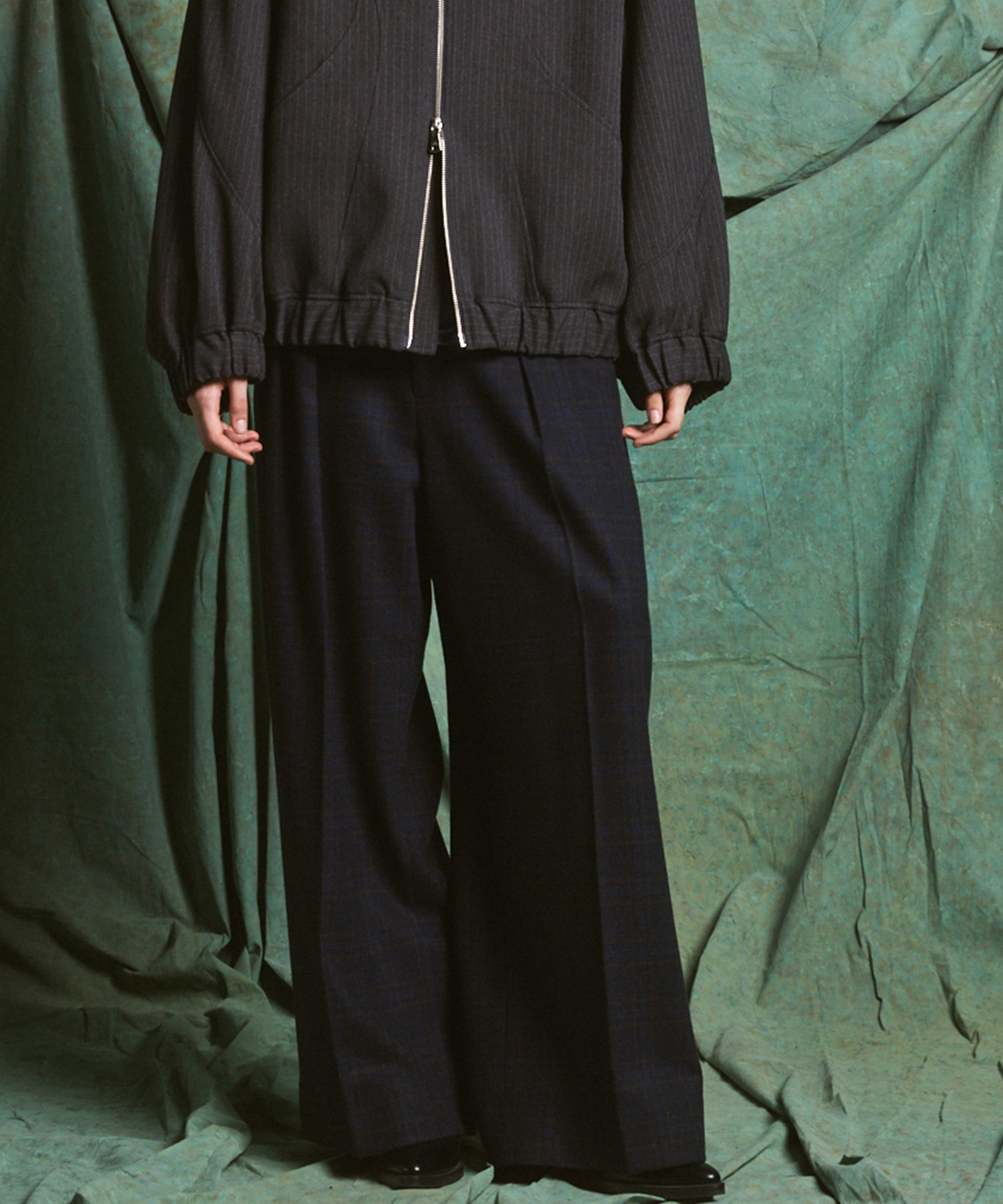 [Italian Dead Stock Fabric] Prime-Over Regular Collar Long Sleeve Shirt