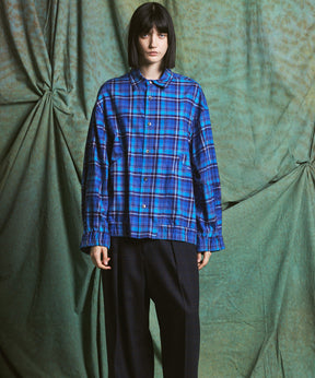 [Italian Dead Stock Fabric] Prime-Over Regular Collar Long Sleeve Shirt