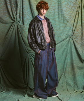 【26AW PRE-ORDER】Sheep Leather Prime-Over Stand Collar Blouson