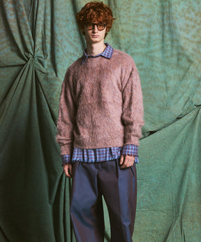 【26AW PRE-ORDER】シャギーニットプライムオーバークルーネックセーター