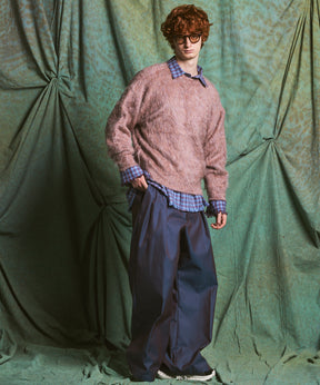 【26AW PRE-ORDER】シャギーニットプライムオーバークルーネックセーター