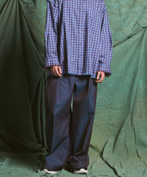 【26AW PRE-ORDER】120/2/2 Suvin Cotton Gabardine Prime-Wide Two-Tuck Pants
