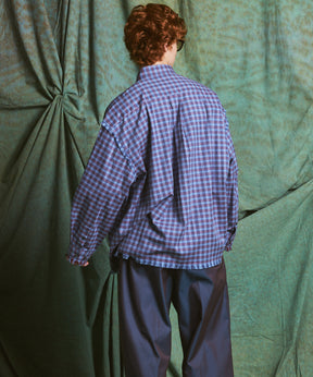 [Italian Dead Stock Fabric] Prime-Over Regular Collar Long Sleeve Shirt
