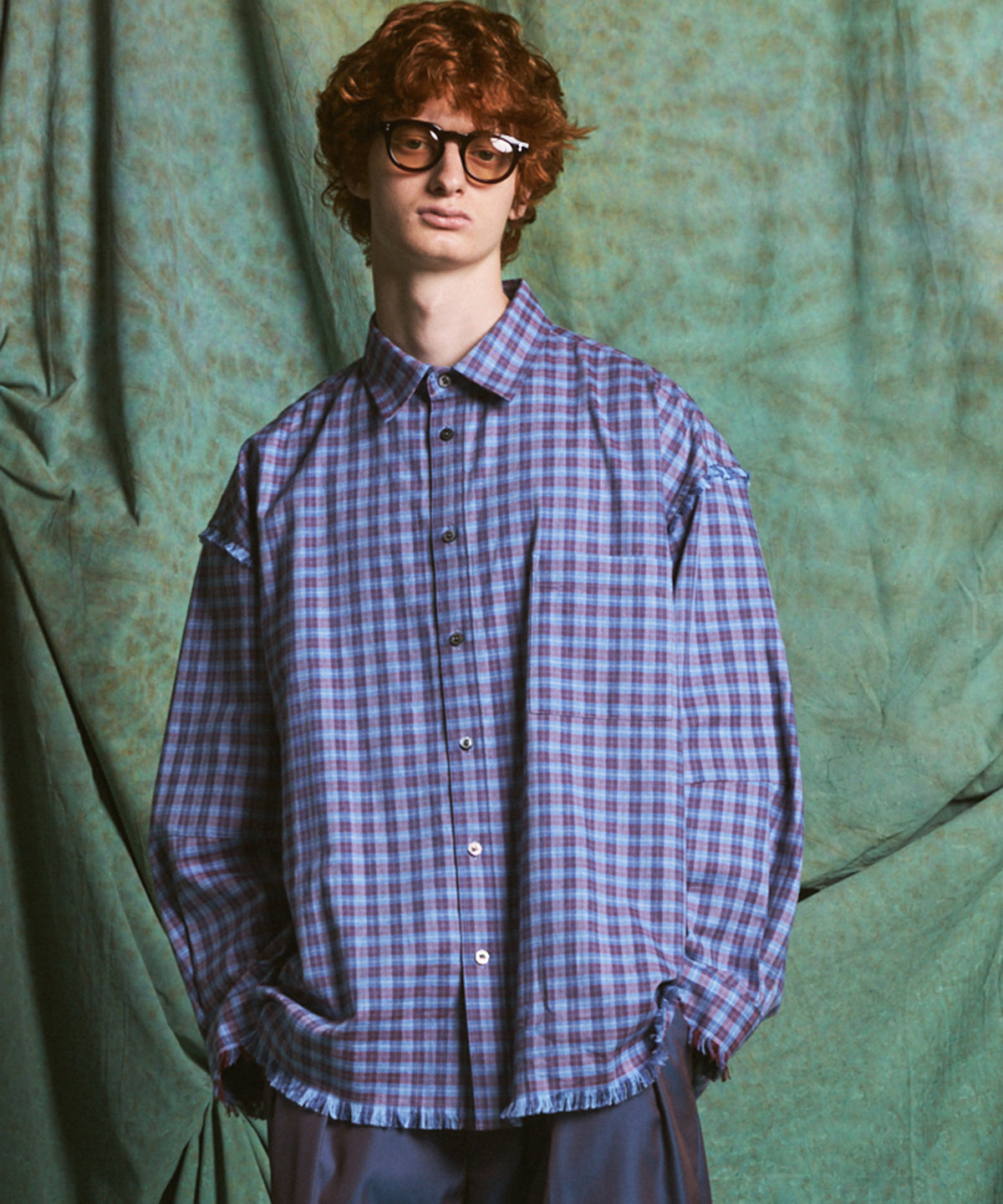 【26AW PRE-ORDER】【イタリアンデッドストックファブリック】プライムオーバーレギュラーカラーカットオフシャツ