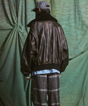 【26AW PRE-ORDER】Sheep Leather Mouton Prime-Over G-1 Flight Jacket