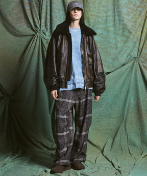 【PRE-ORDER】Heavy-Weight Sweat Embroidery Damage Over-Dye Crew Neck Pullover