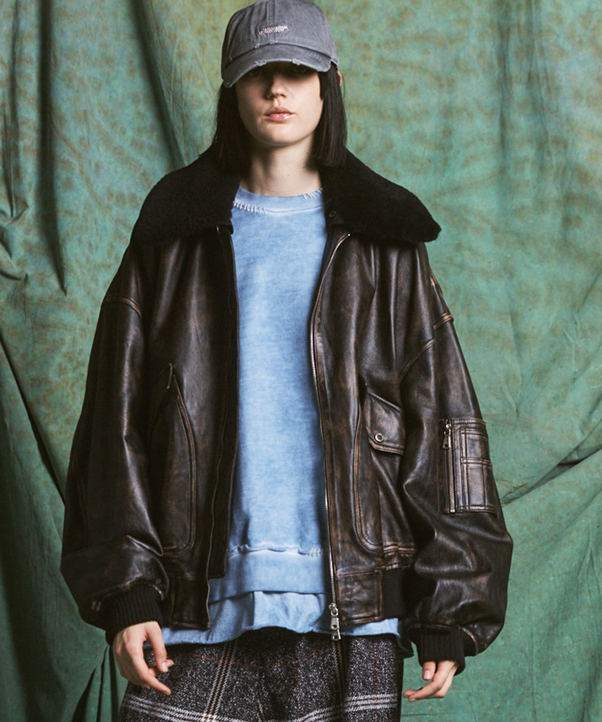 Sheep Leather Mouton G-1飞行Jacket