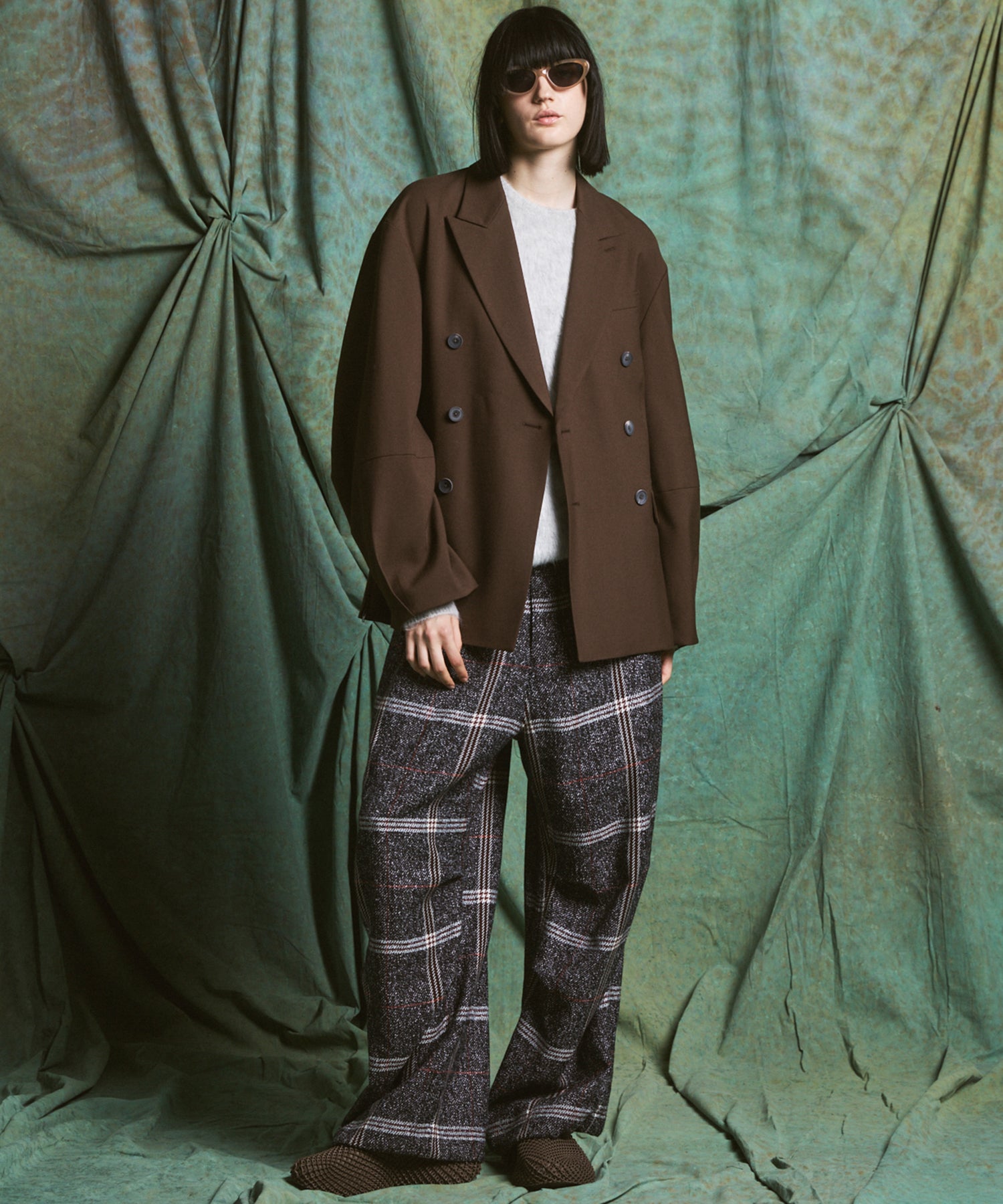 【26AW PRE-ORDER】シャギーニットプライムオーバークルーネックセーター