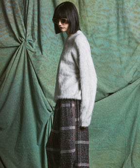 【26AW PRE-ORDER】シャギーニットプライムオーバークルーネックセーター
