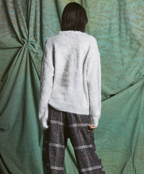 【26AW PRE-ORDER】シャギーニットプライムオーバークルーネックセーター