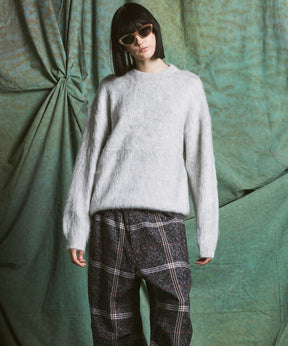 【26AW PRE-ORDER】シャギーニットプライムオーバークルーネックセーター