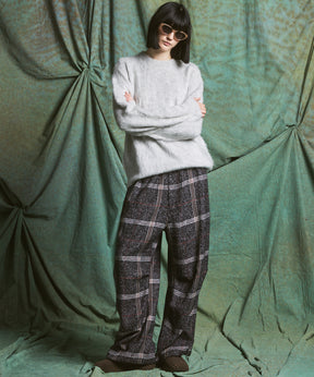 【26AW PRE-ORDER】シャギーニットプライムオーバークルーネックセーター