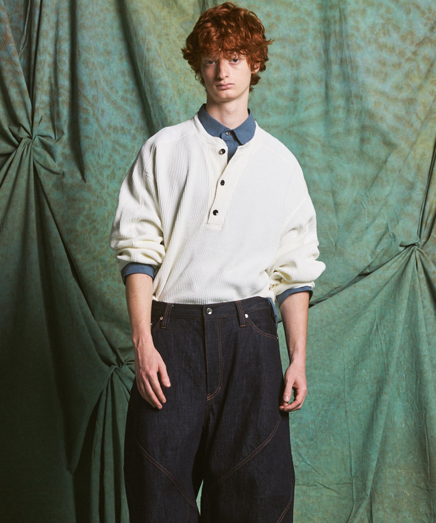 【26SS PRE-ORDER】Airy Striped Gabardine Prime-Over Short-sleeved Shirt