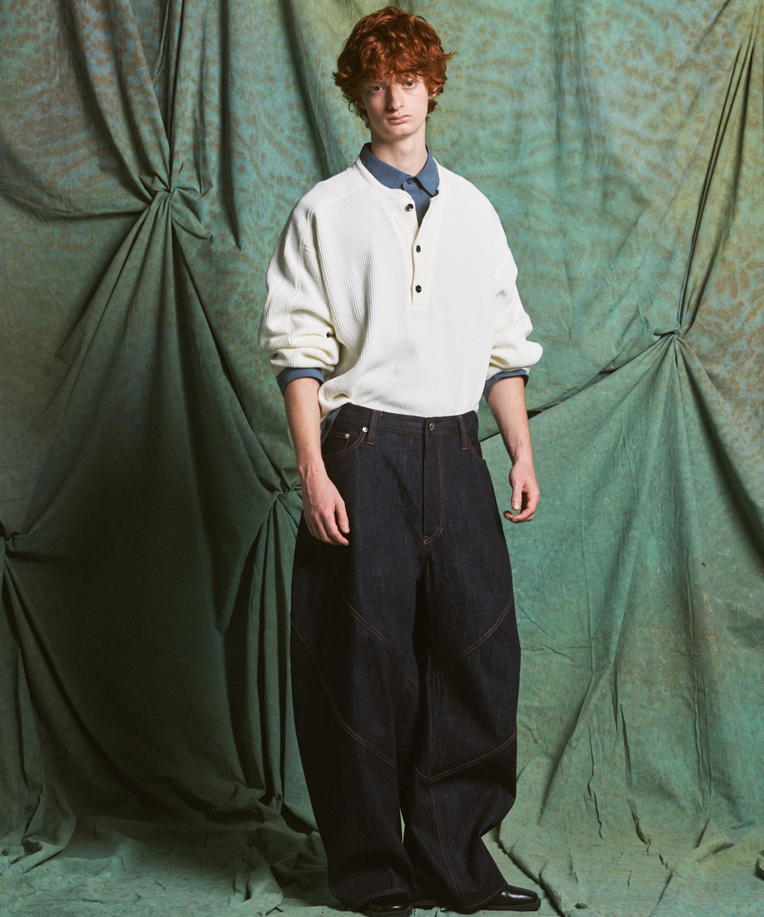 【26SS PRE-ORDER】Airy Striped Gabardine Prime-Over Short-sleeved Shirt