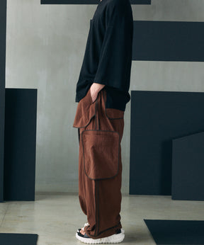 [26SS PRE-ORDER] Airy Striped Gabardine Prime-Wide Two-tuck Pants