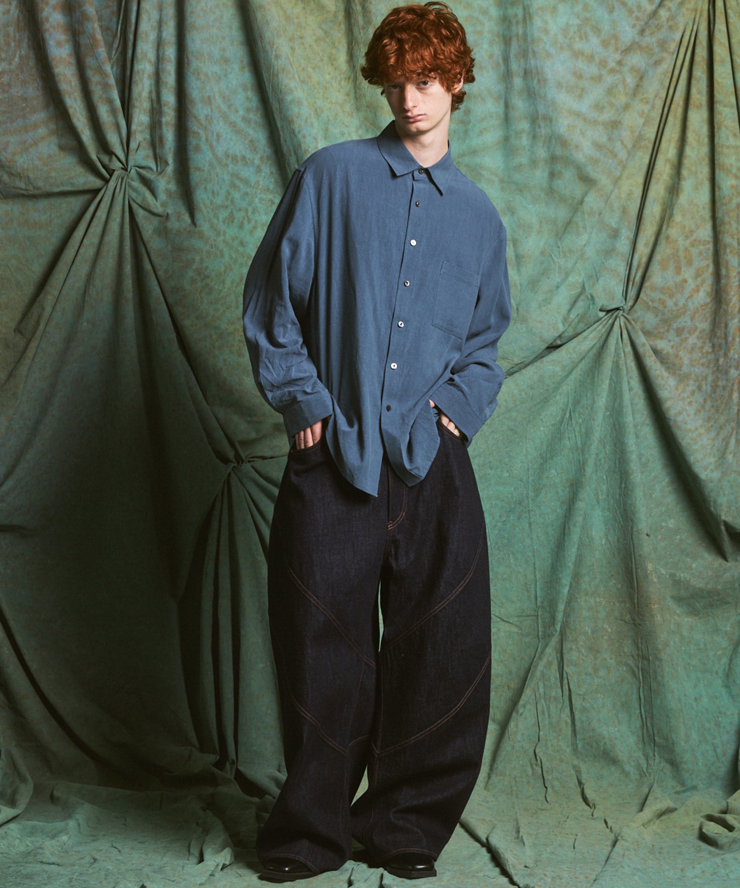 【26AW PRE-ORDER】Ovoid Silhouette Prime-Wide Denim Pants