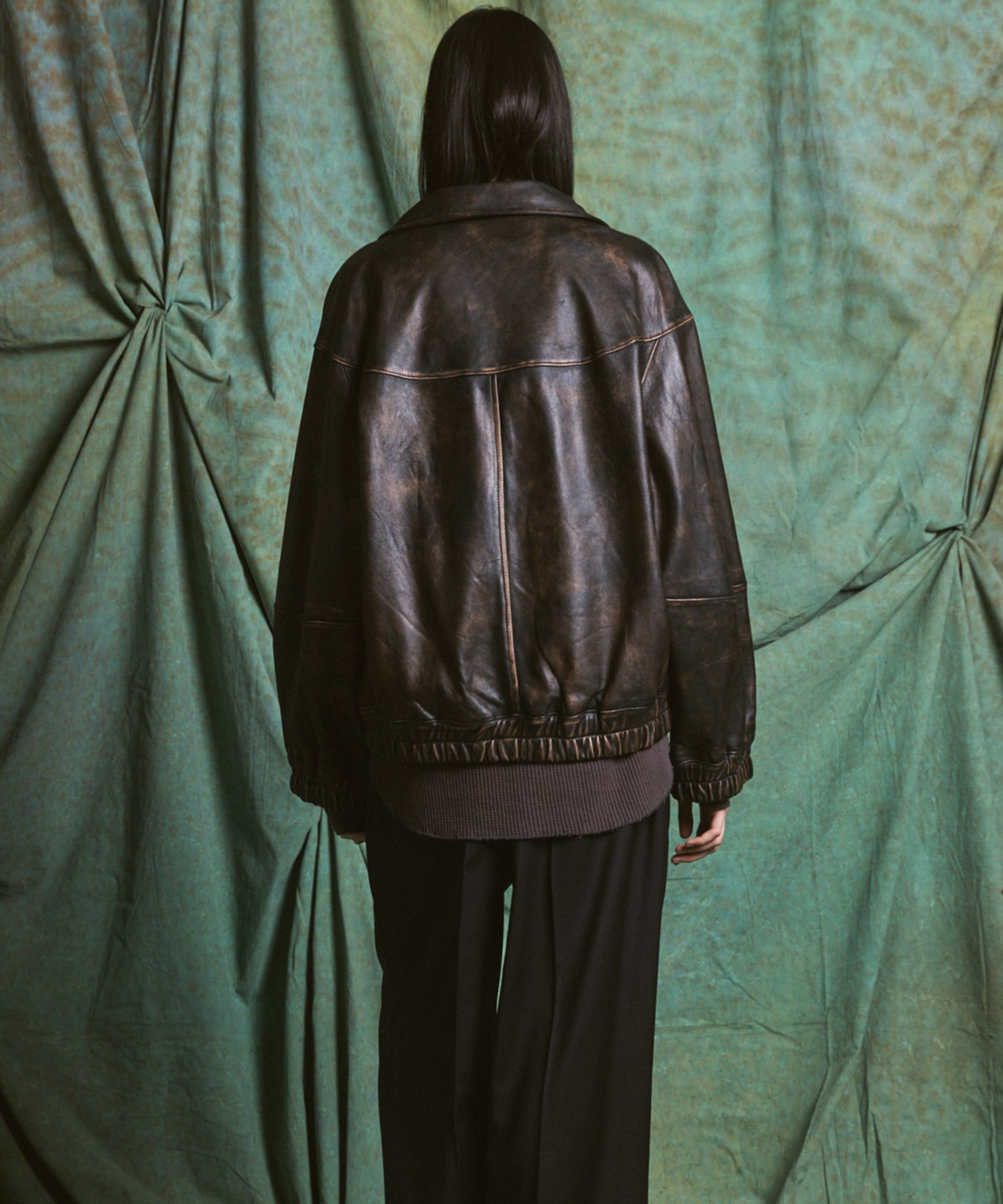【26AW PRE-ORDER】Sheep Leather Prime-Over Stand Collar Blouson