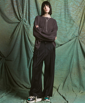 【26AW PRE-ORDER】【Ermenegildo Zegna Fabric】Prime-Wide Two-tuck Trousers