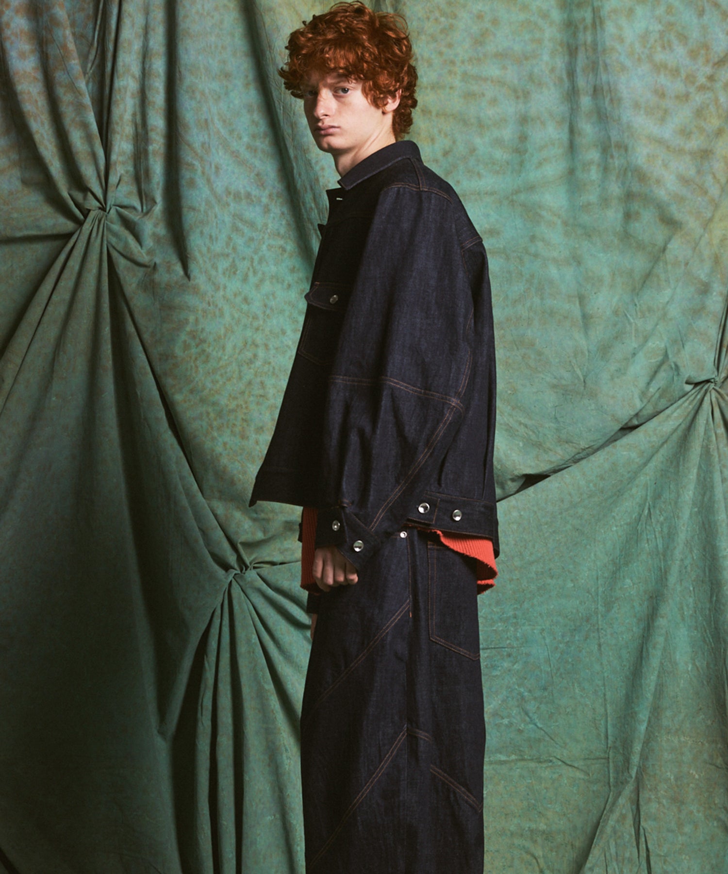 【26AW PRE-ORDER】Ovoid Sleeve Prime-Over Trucker Jacket