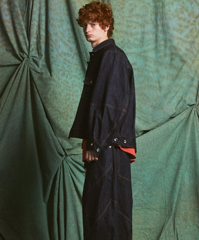 【26AW PRE-ORDER】Ovoid Sleeve Prime-Over Trucker Jacket