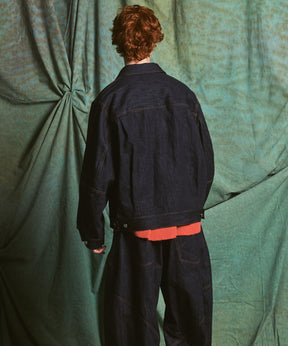 【26AW PRE-ORDER】Ovoid Sleeve Prime-Over Trucker Jacket