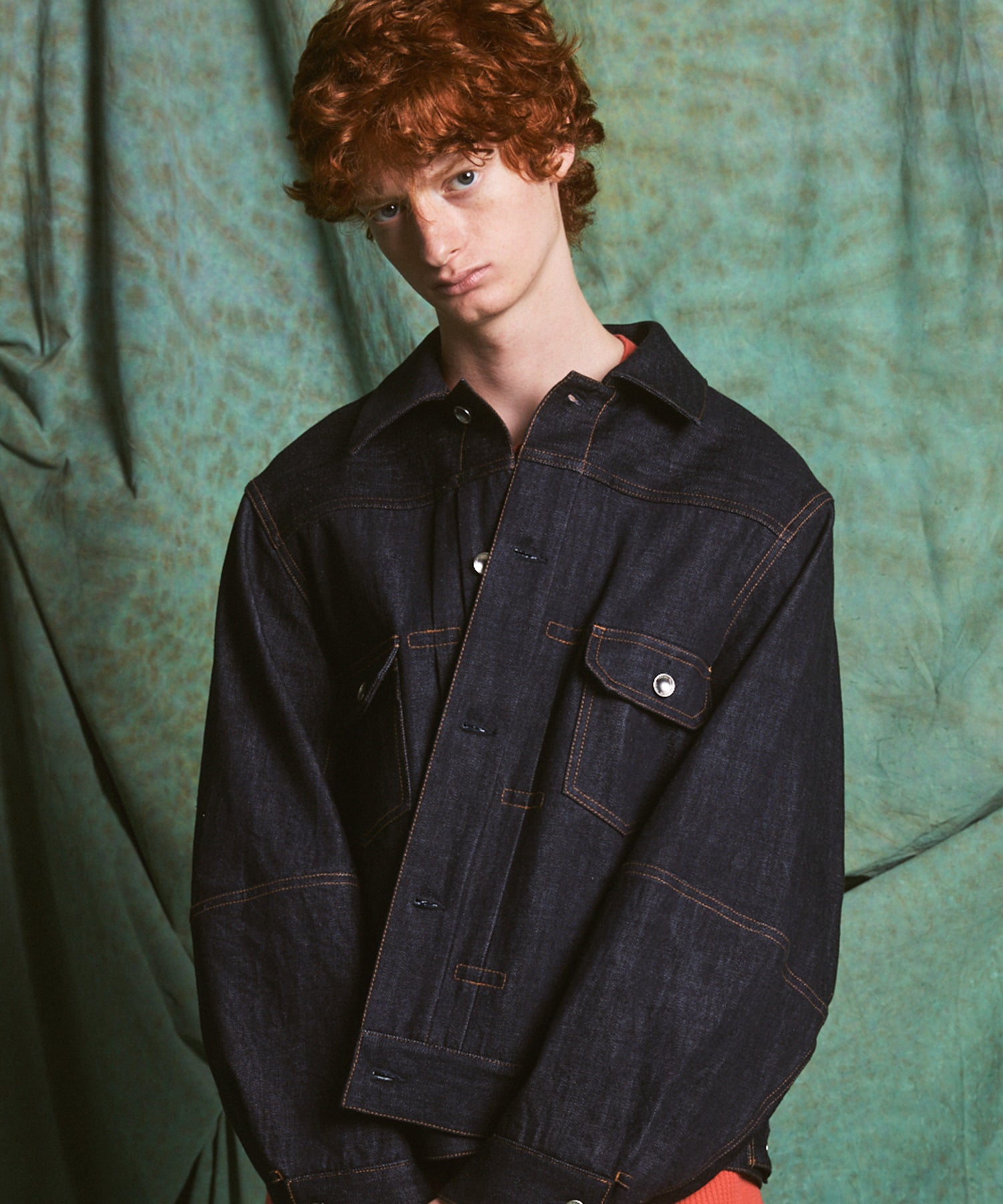 【26AW PRE-ORDER】Ovoid Sleeve Prime-Over Trucker Jacket